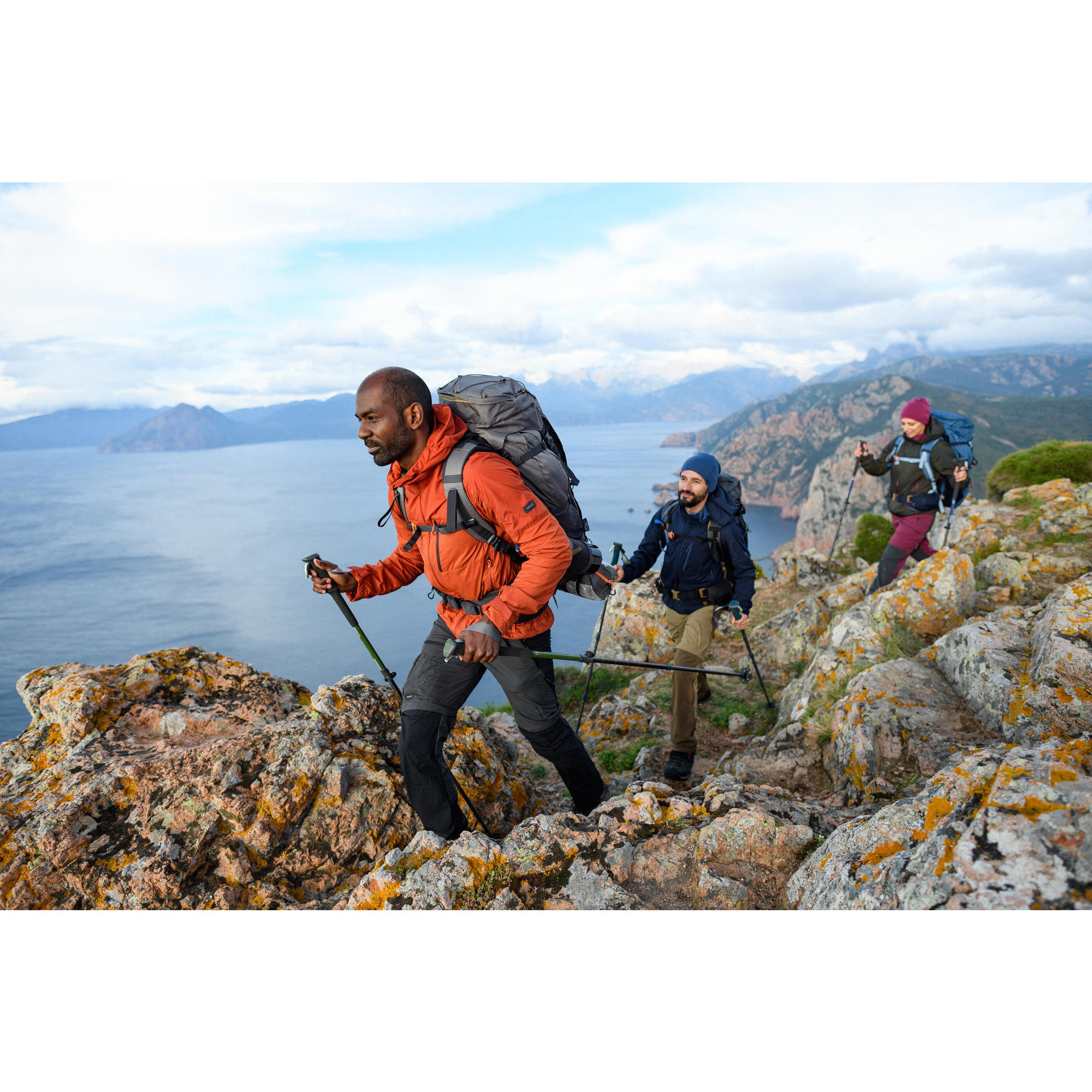 1 bastone da trekking regolabile in modo rapido e preciso - MT500 verde