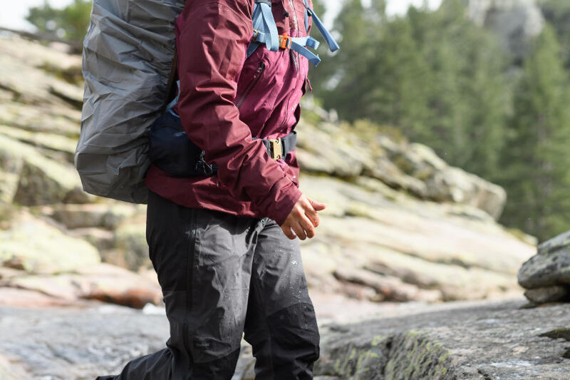 Spodnie wierzchnie trekkingowe damskie Forclaz MT500 wodoodporne