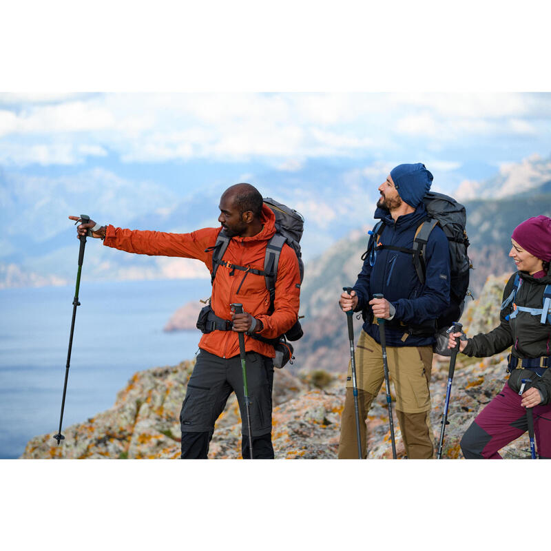 Pánské turistické kalhoty 2v1 TREK 500 hnědé
