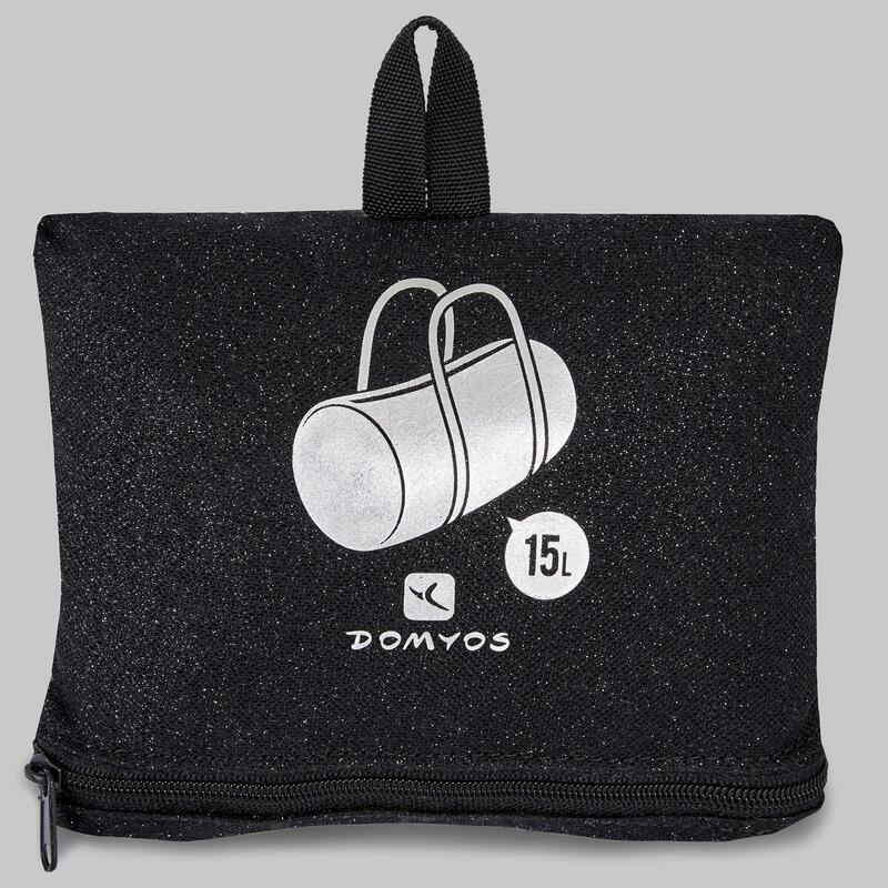 Sac de danse tube noir pailleté fille