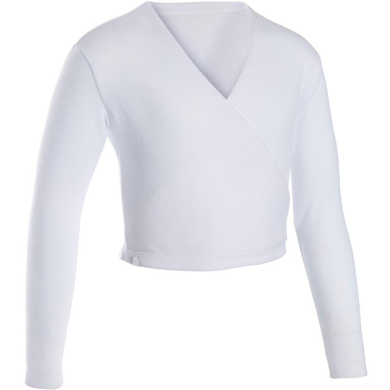 Cache Coeur De Danse Classique Fille Blanc Domyos By Decathlon