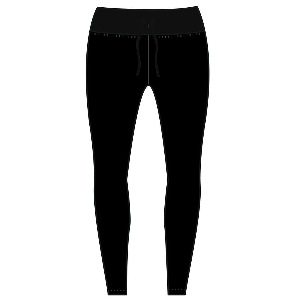 Licra con protección solar de surf para mujer Olaian UV Leg 100 negro