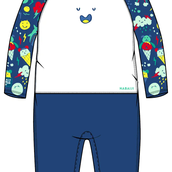 Shorty UV-Schwimmanzug LS - B Cute blau 