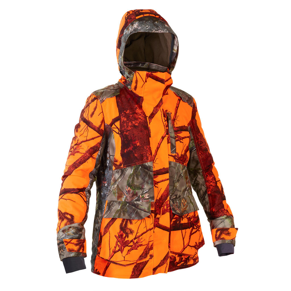 Women's 3-in-1 Warm Waterproof Jacket - Fluo Camo