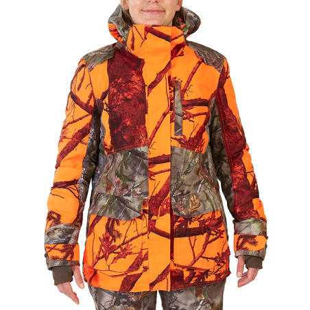 КУРТКА УТЕПЛЕННАЯ ВОДОНЕПРОНИЦАЕМАЯ 3 В 1 ДЛЯ ОХОТЫ ЖЕН. 500