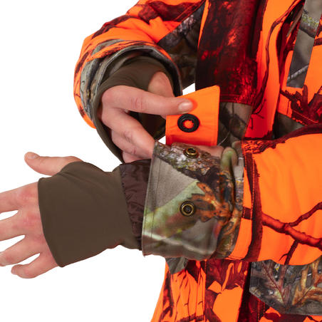 КУРТКА УТЕПЛЕННАЯ ВОДОНЕПРОНИЦАЕМАЯ 3 В 1 ДЛЯ ОХОТЫ ЖЕН. 500