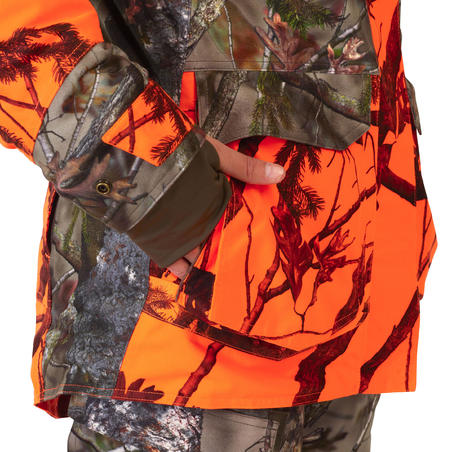 КУРТКА УТЕПЛЕННАЯ ВОДОНЕПРОНИЦАЕМАЯ 3 В 1 ДЛЯ ОХОТЫ ЖЕН. 500