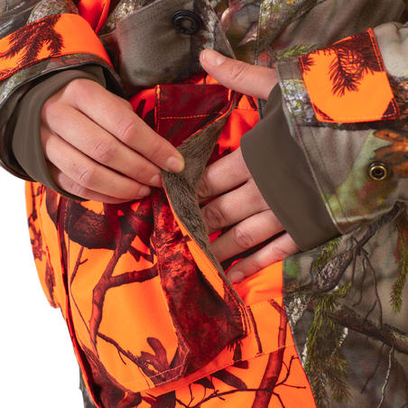 КУРТКА УТЕПЛЕННАЯ ВОДОНЕПРОНИЦАЕМАЯ 3 В 1 ДЛЯ ОХОТЫ ЖЕН. 500