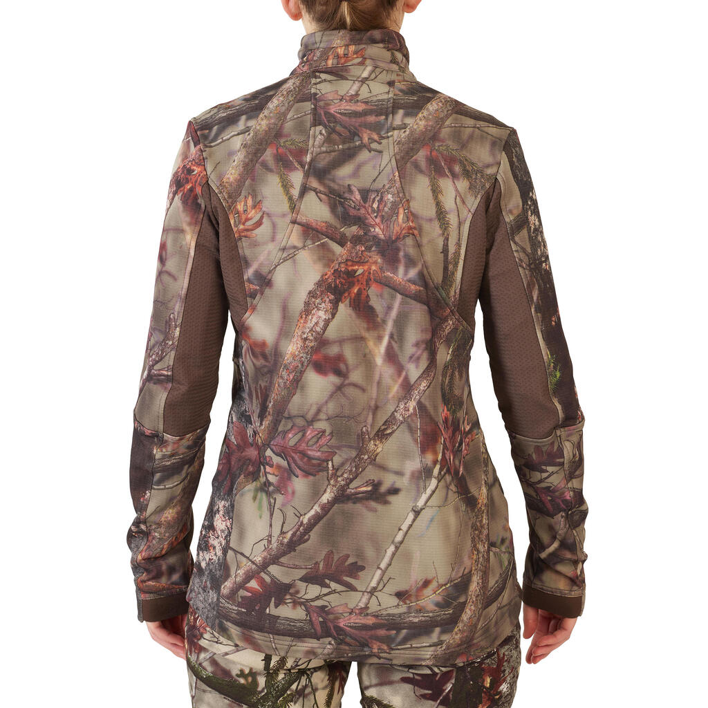 Jagdjacke Damen 500 leise, camouflage