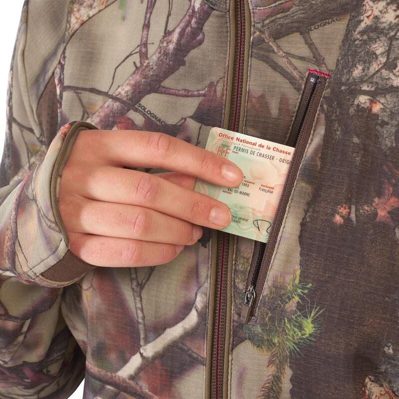 Jagdjacke Damen 500 leise, camouflage