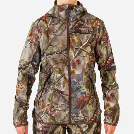 Women's Light, Silent and Breathable Jacket - Brown Camo