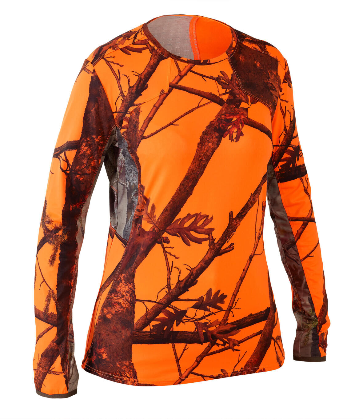 T-SHIRT WOMEN 500 CAMO BLAZE