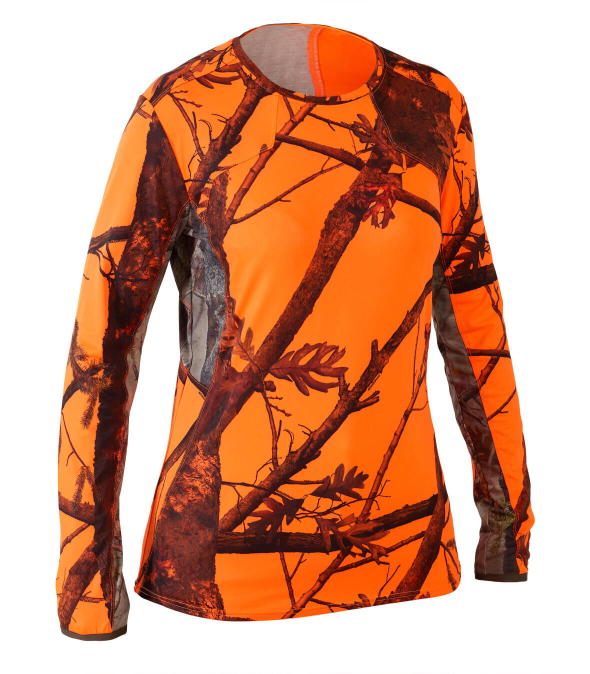T-Shirt 500 Damen Camouflage Blaze