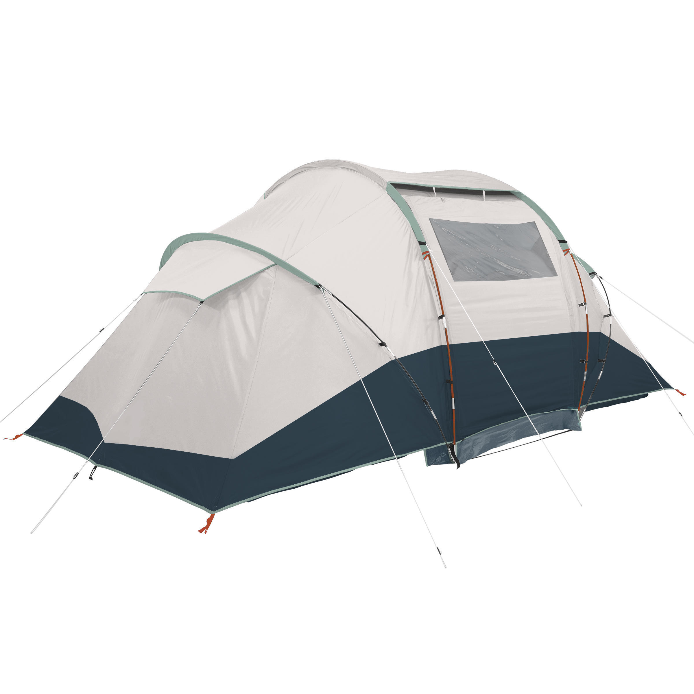 Camping tent with poles - US Arpenaz 4.2 F&B - 4 Person - 2 Bedrooms 10/16