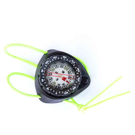 Diving compass with elastic strap