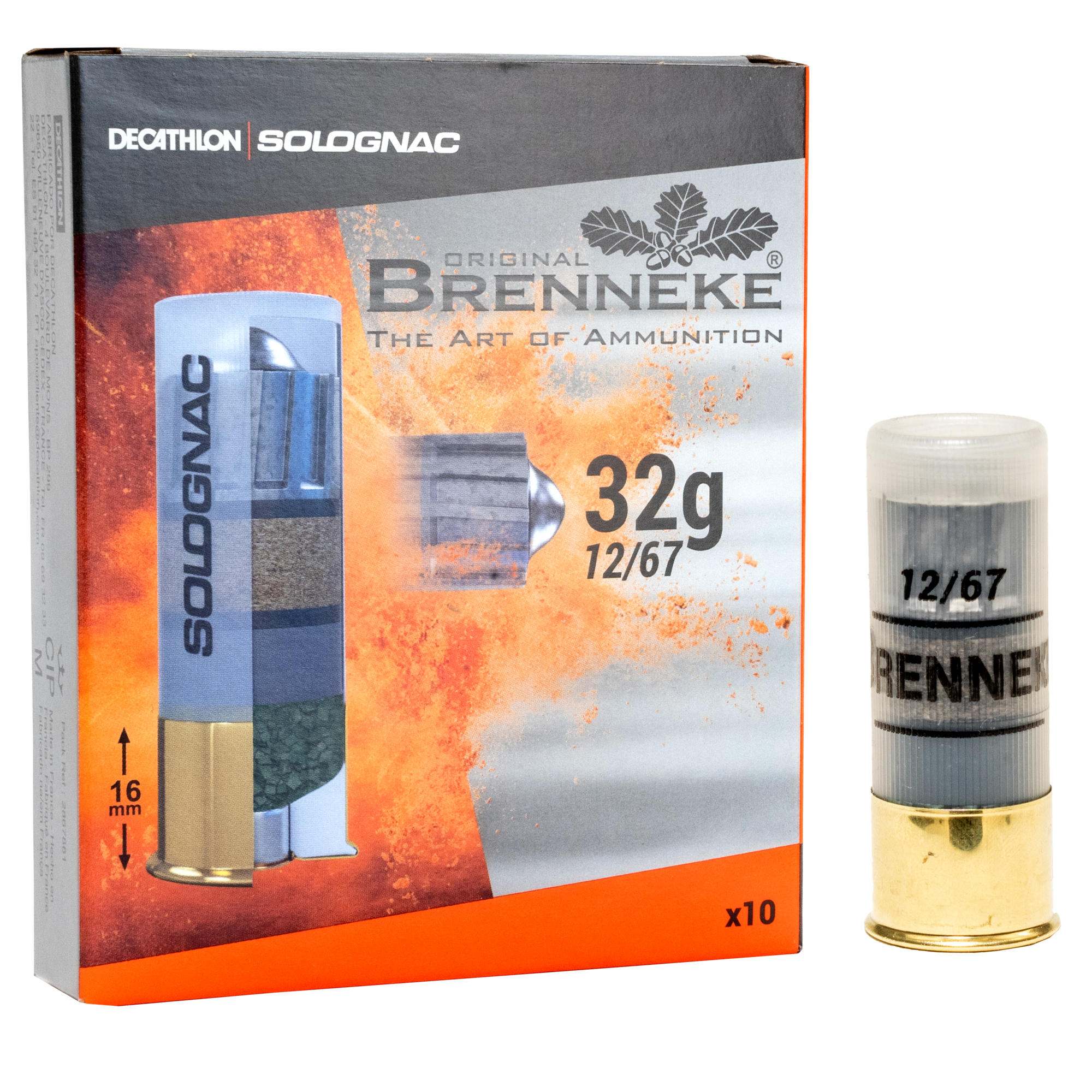 Balle Calibre 12 La Plus Puissante BALLE BRENNEKE CALIBRE 12 X10 | Solognac