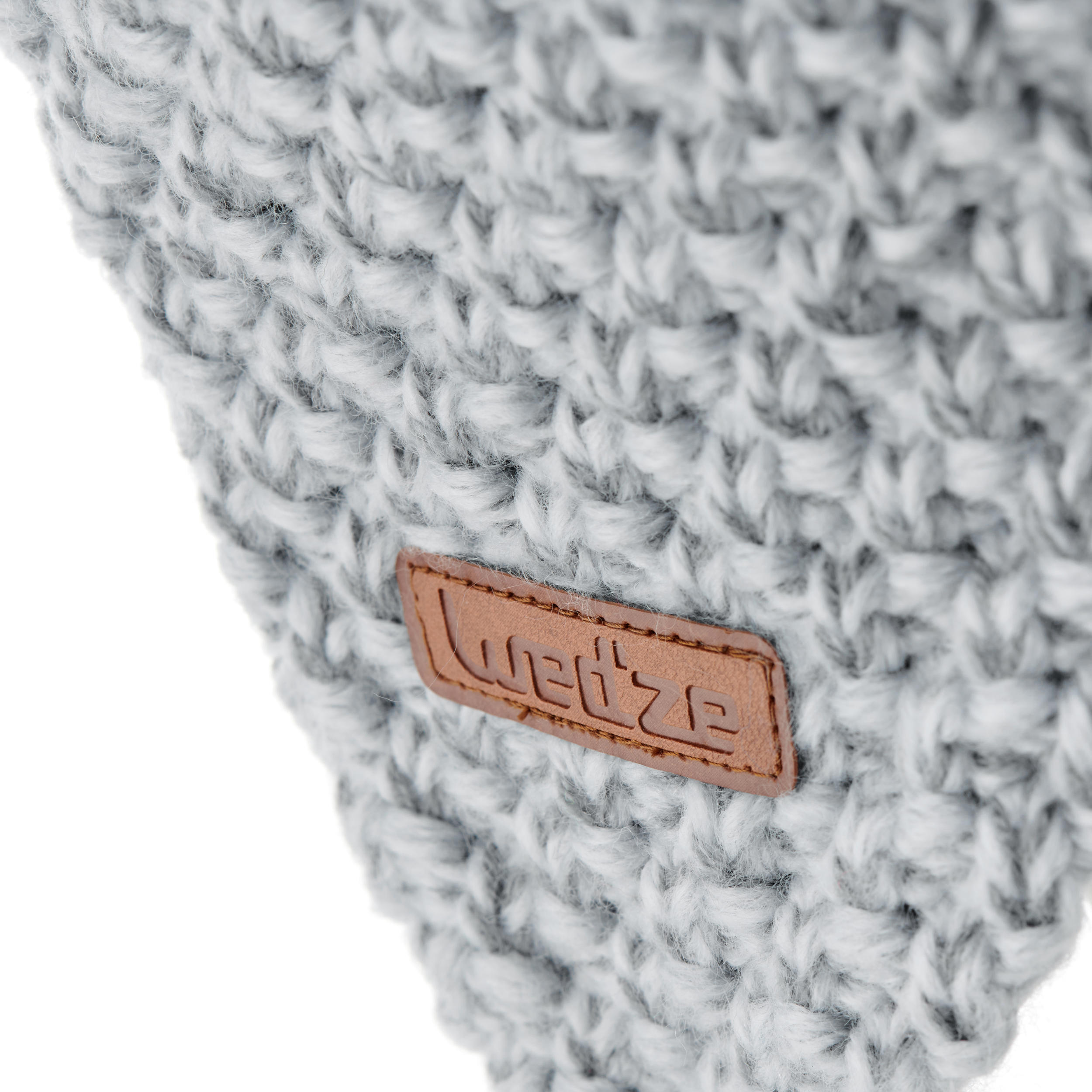 Kids' Timeless Peruvian Ski Hat - Grey - WEDZE