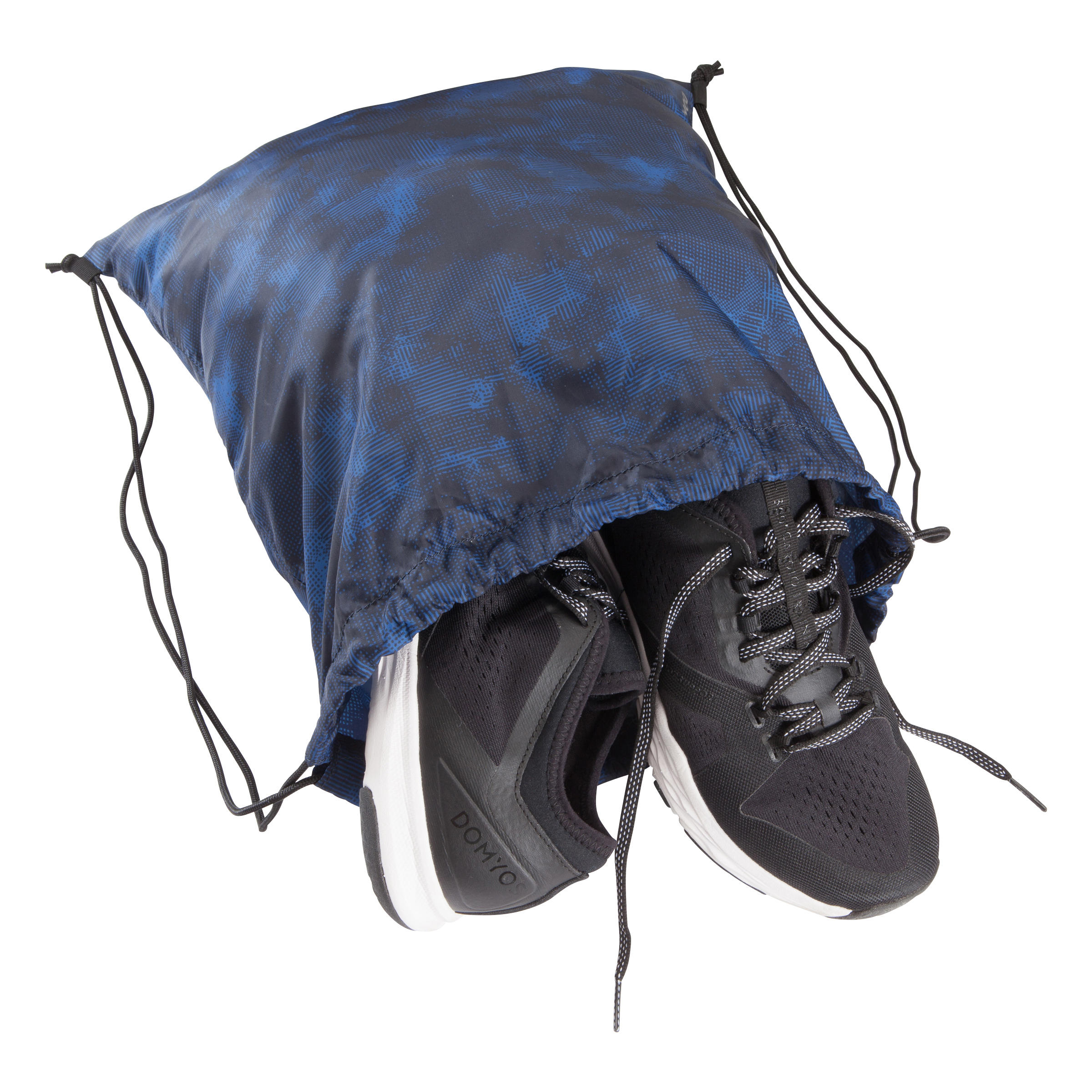 Fitness Cardio Training Fold-Down Shoe Bag - Blue Camouflage 5/6