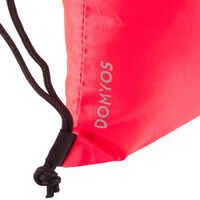 Bolsa gimnasio fitness plegable Domyos rosa coral