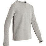 Domyos Sweater voor gym jongens 100 lichtgrijs