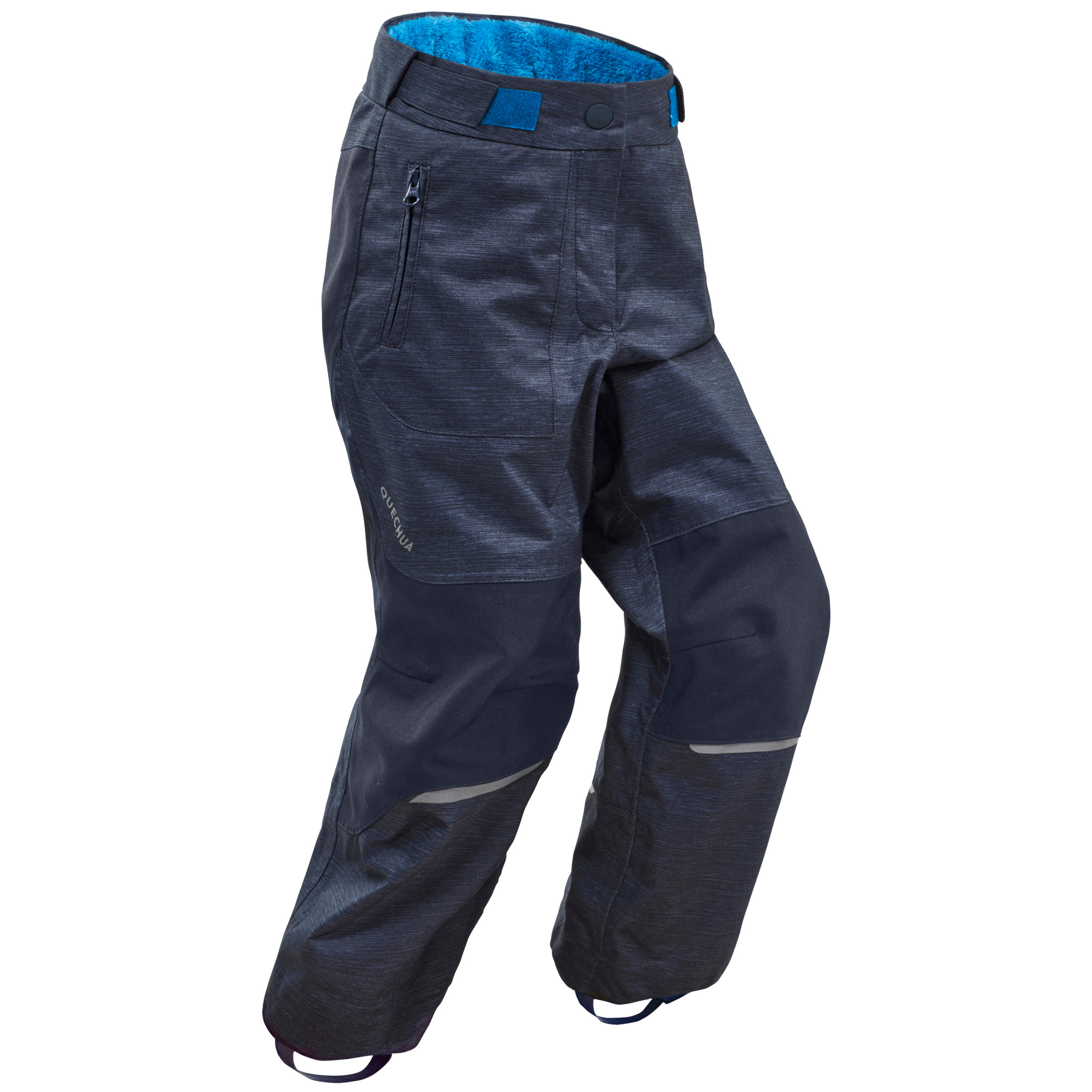 Pantalon impermeabil iarnă/ drumeție zăpadă SH500 U-WARM albastru Băieți 2-6 ani decathlon.ro imagine 2022