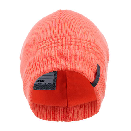 Дитяча лижна шапка Pure - Неоново-коралова