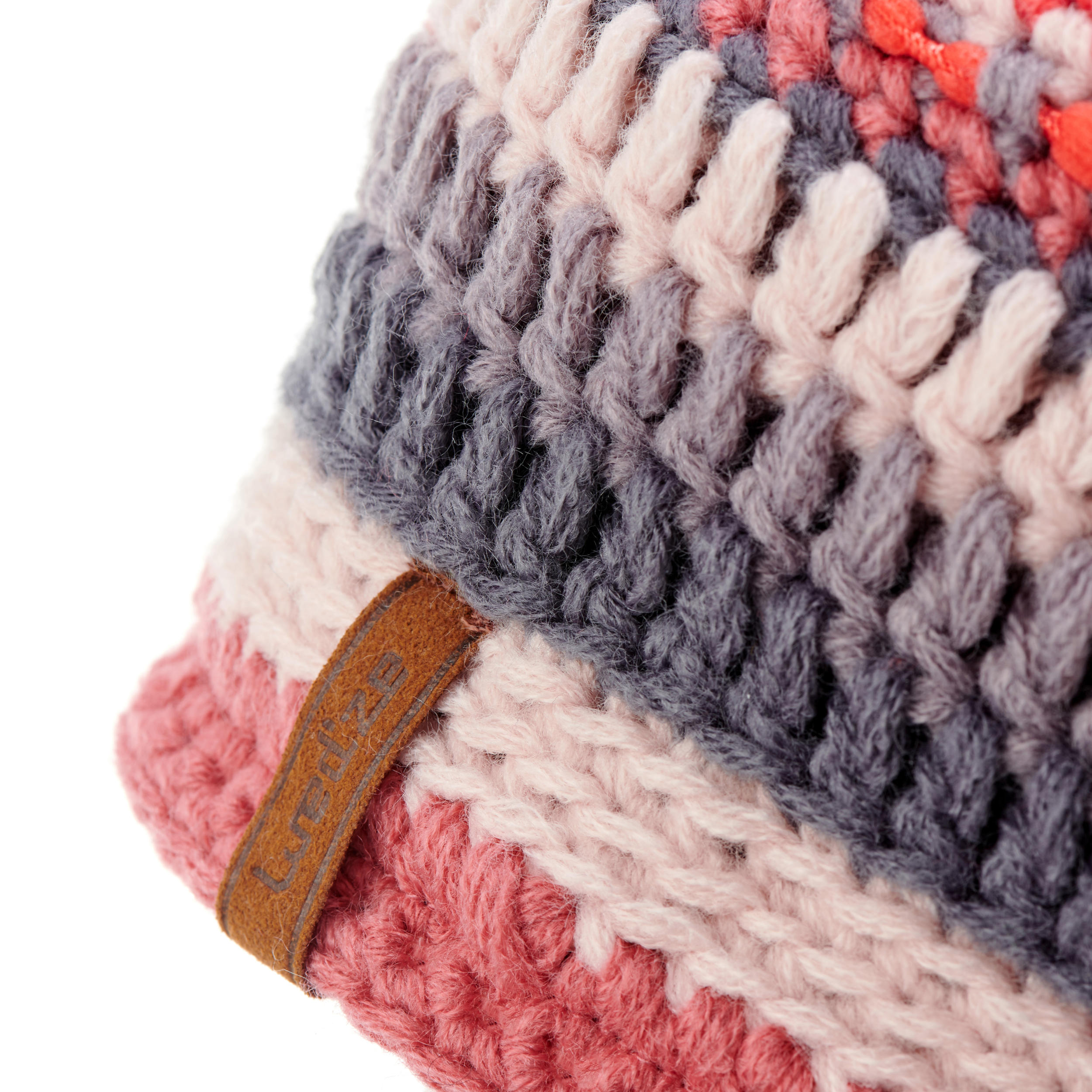 KIDS’ SKI HAT - MIXYARN - VIOLET PINK 6/7