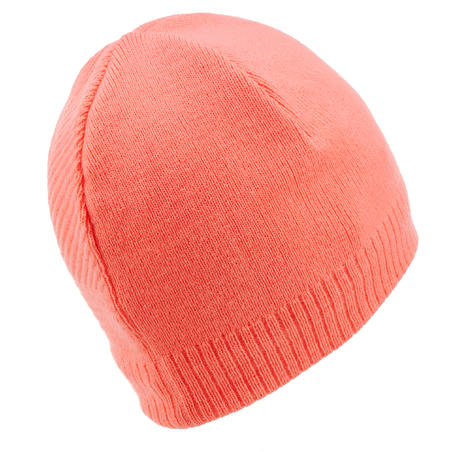 Дитяча лижна шапка Pure - Неоново-коралова