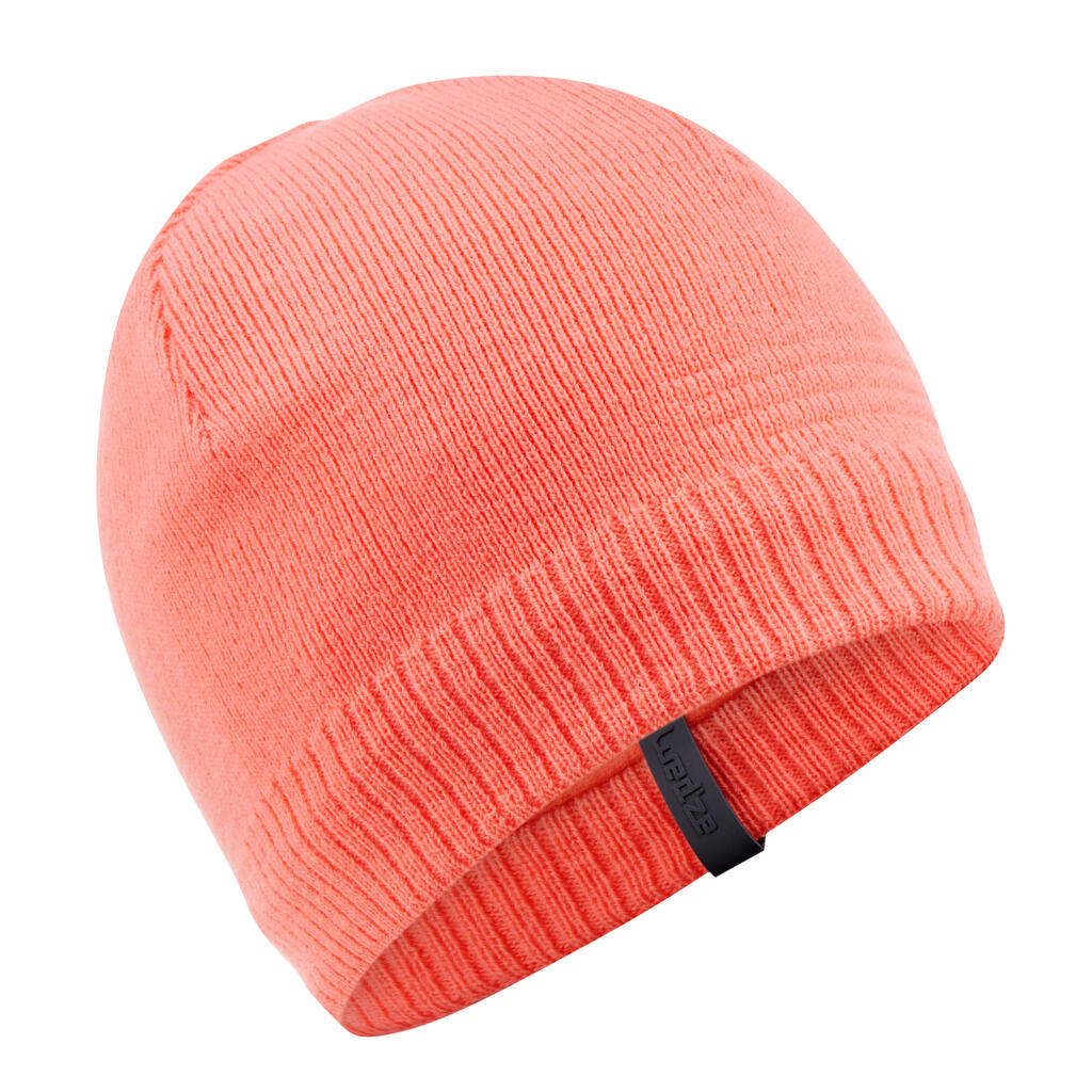 Kids’ ski hat - pure - neon coral