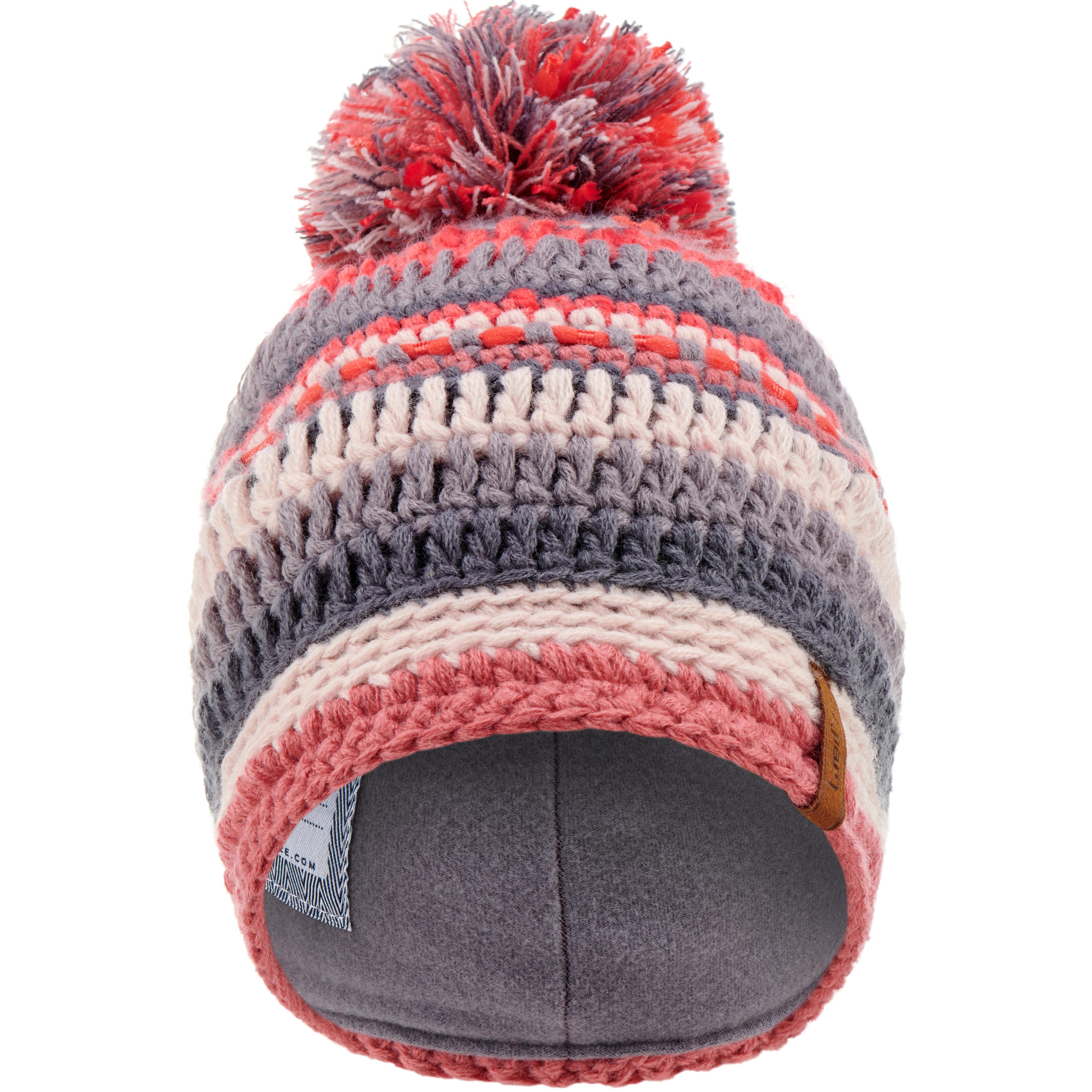KIDS’ SKI HAT - MIXYARN - VIOLET PINK 3/7