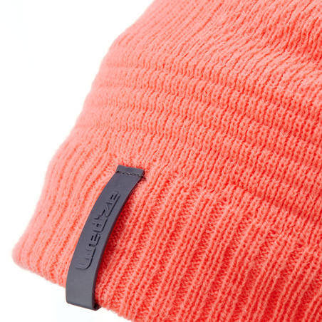 Дитяча лижна шапка Pure - Неоново-коралова