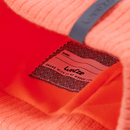 Дитяча лижна шапка Pure - Неоново-коралова