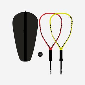 SET DE 2 RAQUETAS SR57 160 CON 1 PELOTA DE COMPETICIÓN Y FUNDA DE TRANSPORTE