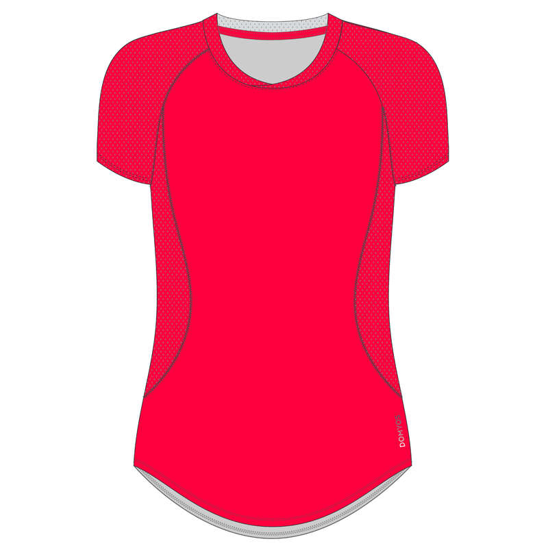 FITNESS CARDIO CONFIRMED WOMAN CLOTHING Fitness and Gym - T-Shirt FTA 500 - Pink DOMYOS - Fitness and Gym