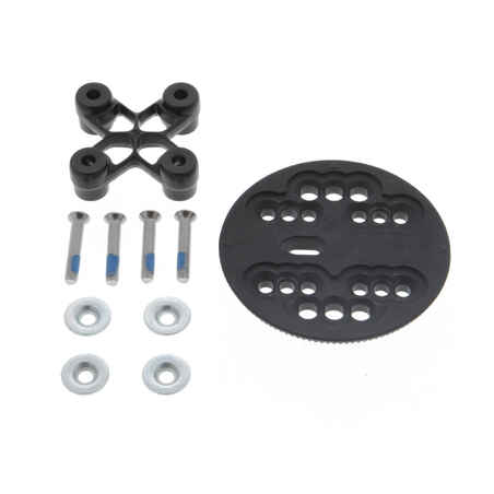 1 snowboard binding disc + 1 screw guide + 4 screws (35 mm)