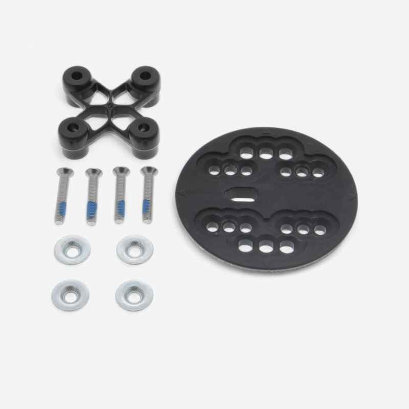 1 snowboard binding disc + 1 screw guide + 4 screws (35 mm)