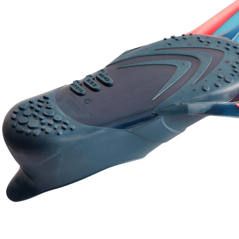 Barbatanas de snorkeling adulto SNK 900 azul fluorescente