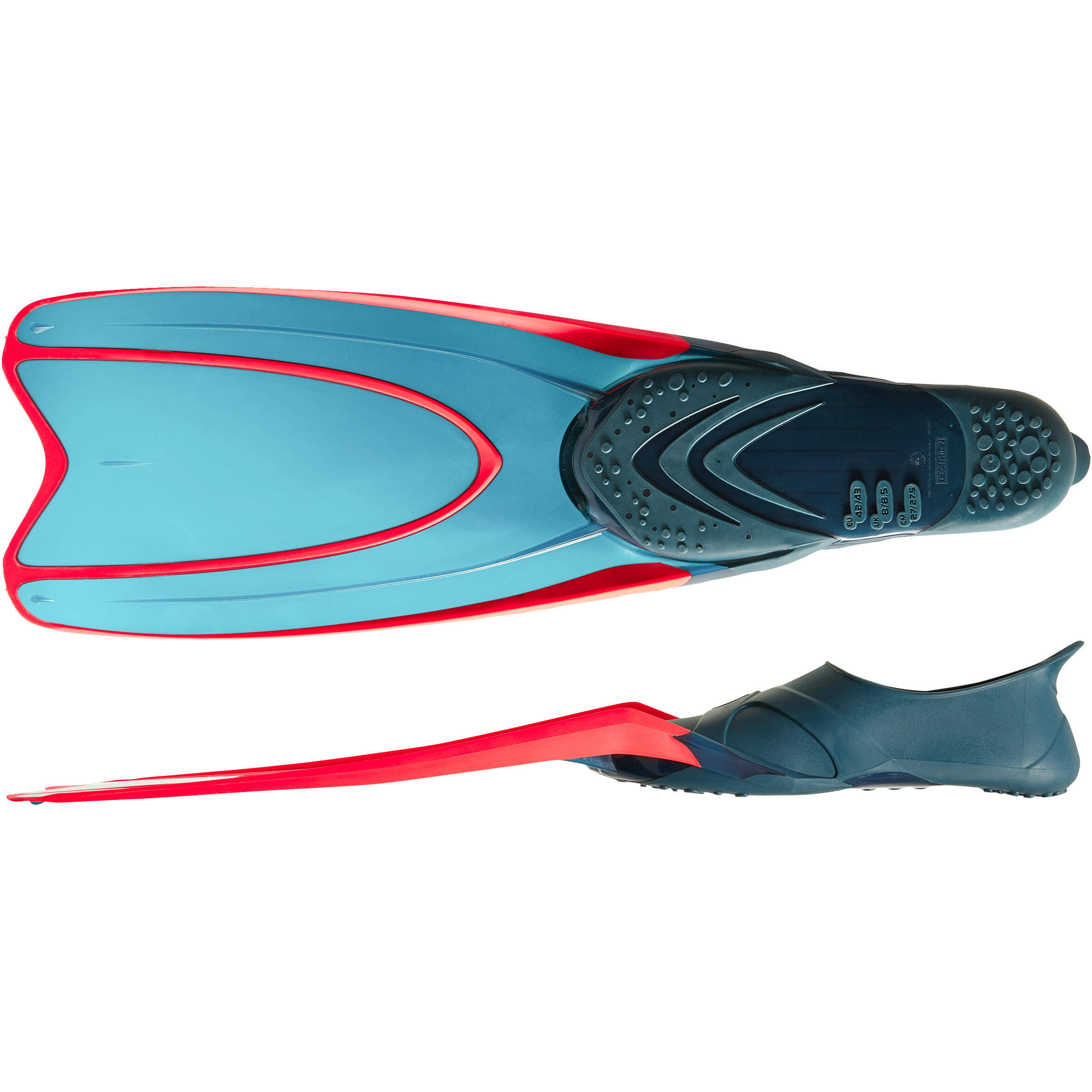 Adult Snorkeling Fins SNK 900 Neon Grey -  2