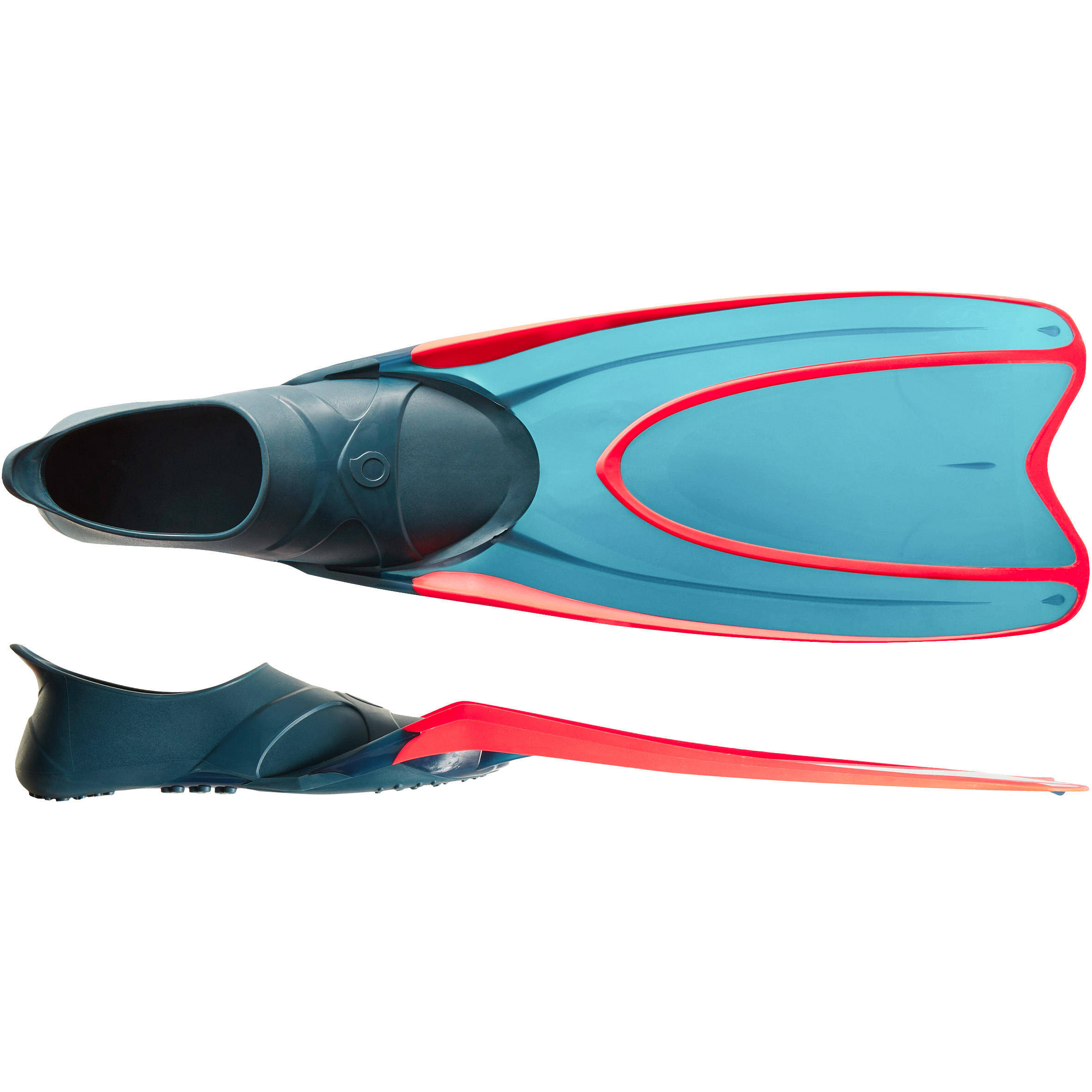 Adult Snorkeling Fins SNK 900 Neon Grey -  1