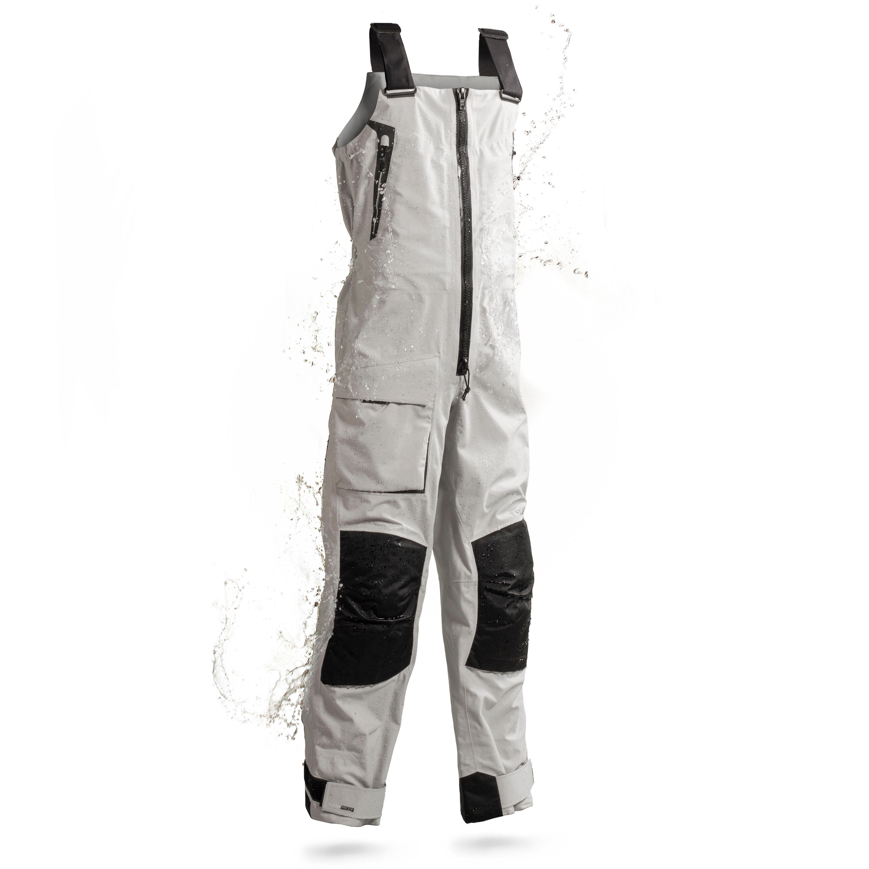 TRIBORD Sailing Yacht Racing Waterproof Salopettes Offshore Race 900 - Grey