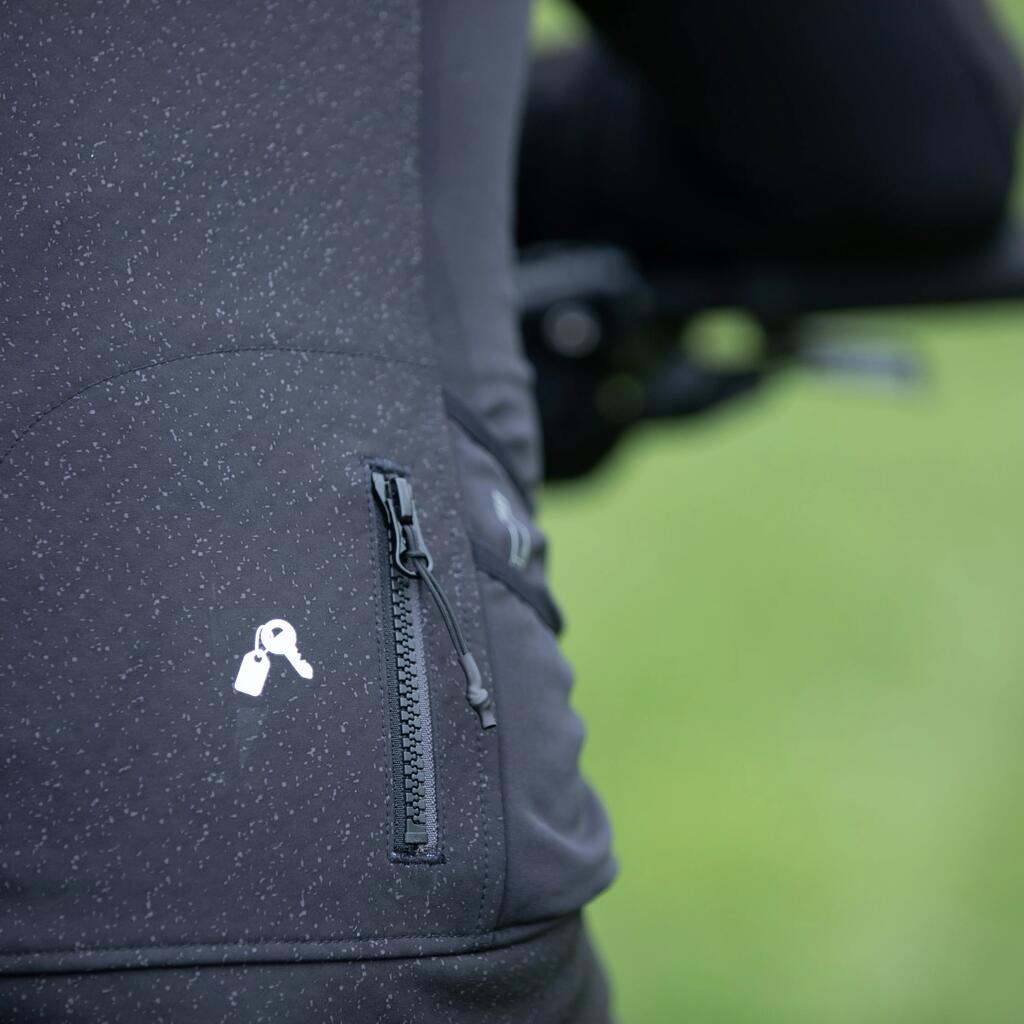 Fahrradjacke Trekking MTB ST 500 Herren schwarz