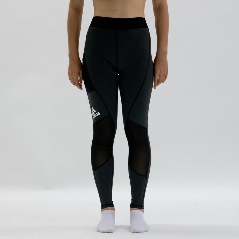 Mallas leggings largas Adidas fitness para el gym negras Decathlon