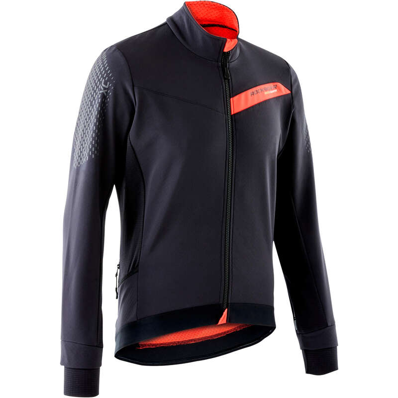 ROCKRIDER Slim-Fit XC Mountain Bike Jacket - Black/Red
