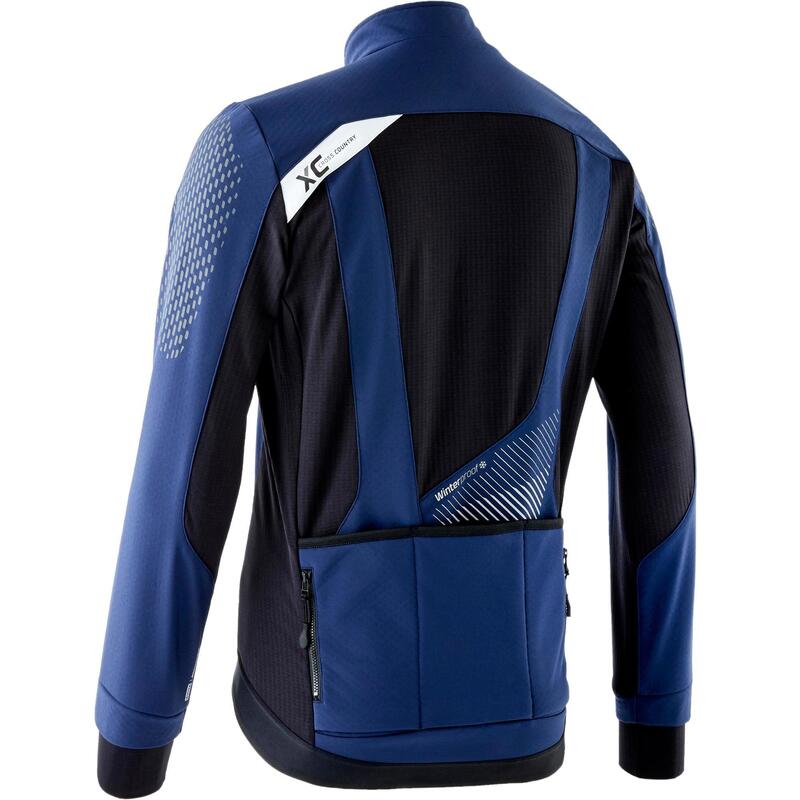 Cyklistická MTB bunda na XC slim FIT modrá
