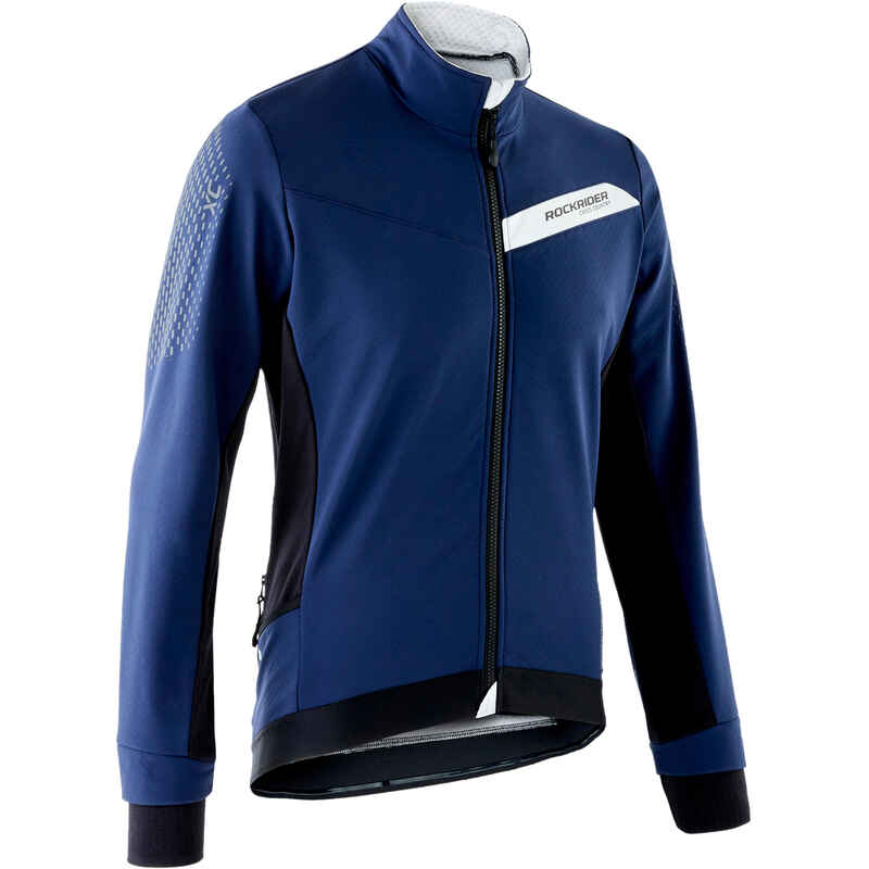 Fahrradjacke MTB XC Slim Fit Herren blau Fahrradjacke MTB XC Slim Fit Herren blau