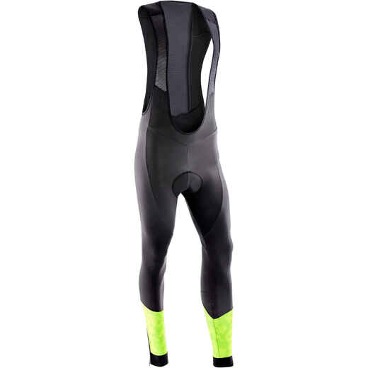 
      Men's Mountain Bike Touring Tights ST 500 - Black/Yellow
  