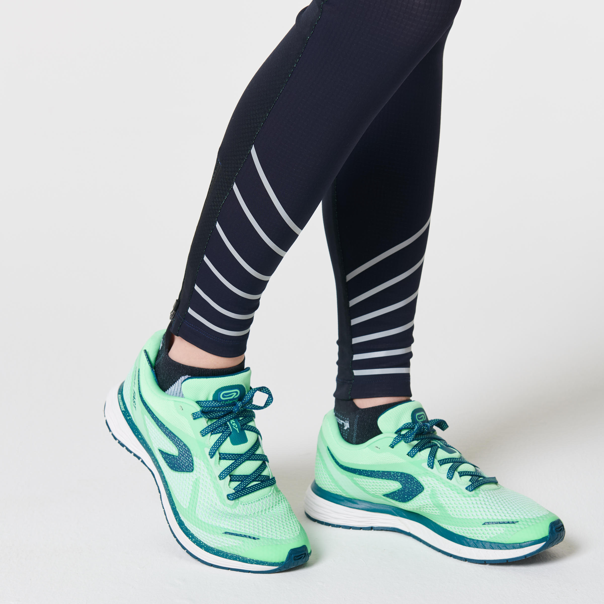 RUNNING TIGHTS KIPRUN WARM - DARK BLUE 