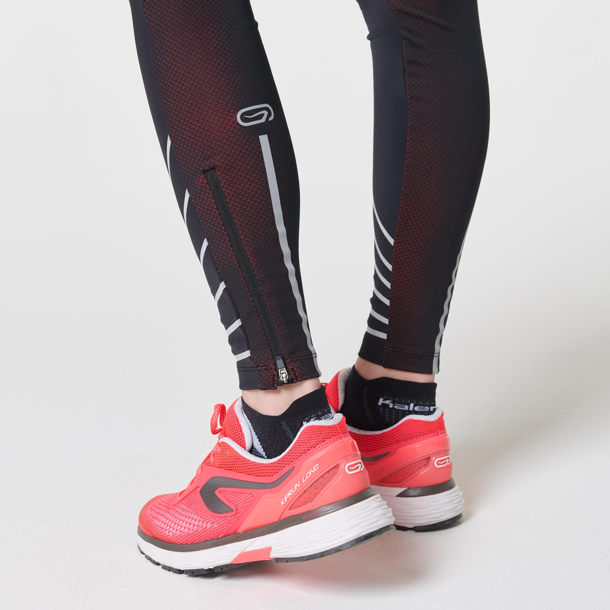 WOMEN'S RUNNING TIGHTS KIPRUN WARM - BLACK 9/14