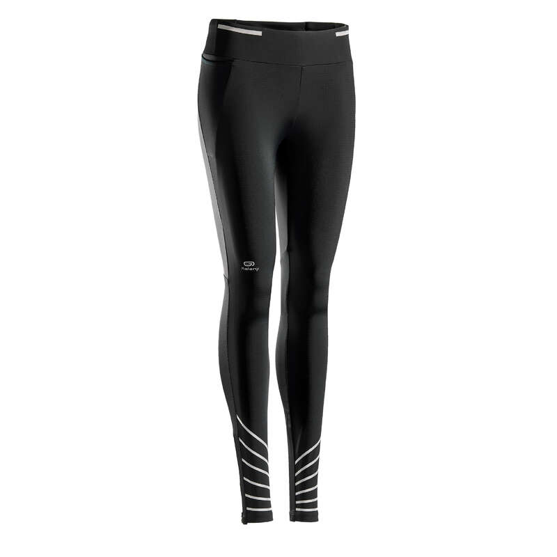 WOMAN ROAD RUNNING COLD WEATHER CLOTHES Clothing - KIPRUN WOMEN'S WARM TIGHTS KALENJI - Bottoms