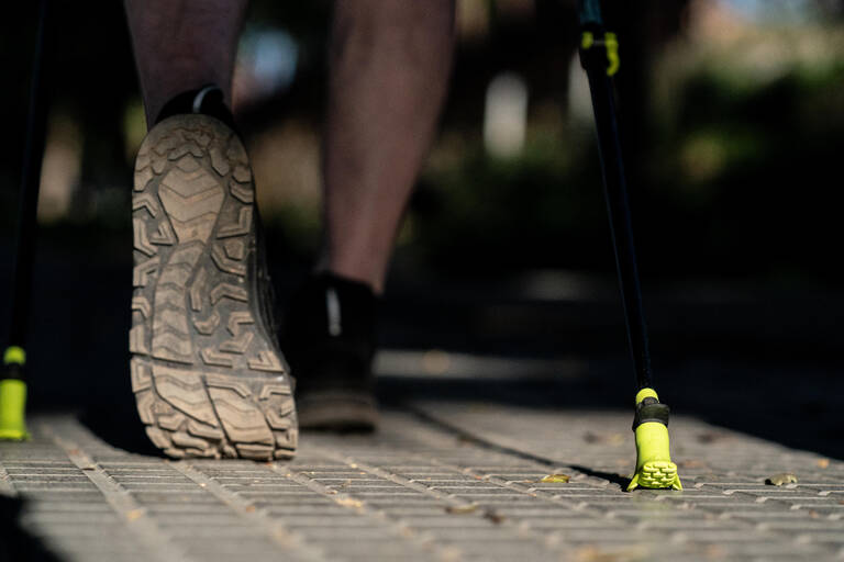 NW PAD500 Nordic walking pole tips / Yellow Decathlon